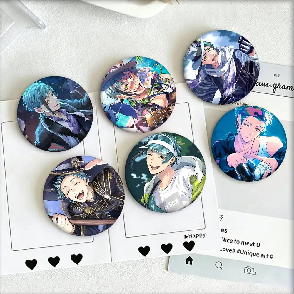 Game Anime Characters Floyd Leech Round Badge Lapel Pin Backpack Clothing Jewelry Accessories Gift Brooch