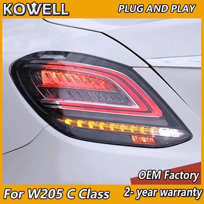 

Car Styling for Mercedes W205 Tail Lights 2014-2020 C180 C200 C300 C Class Tail Lamp Benz Rear DRL Turn Signal Fog Brake Reversi