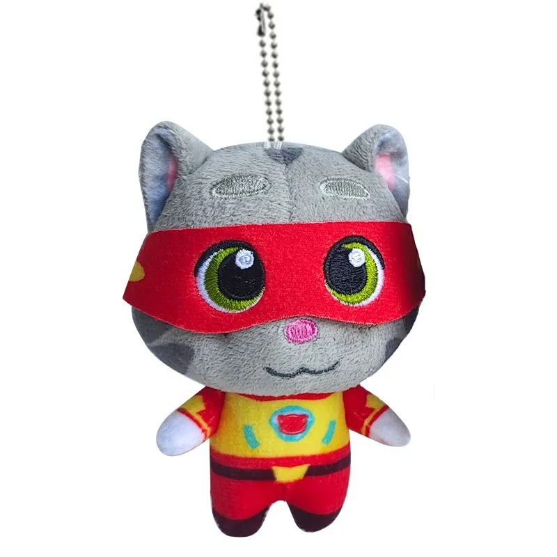 新しいスタイルのかわいい10cmトーキング・トム・キャットぬいぐるみヒーロー隊ドールキーホルダーペンダントデコレーションバックパックおもちゃ女の子の誕生日プレゼント