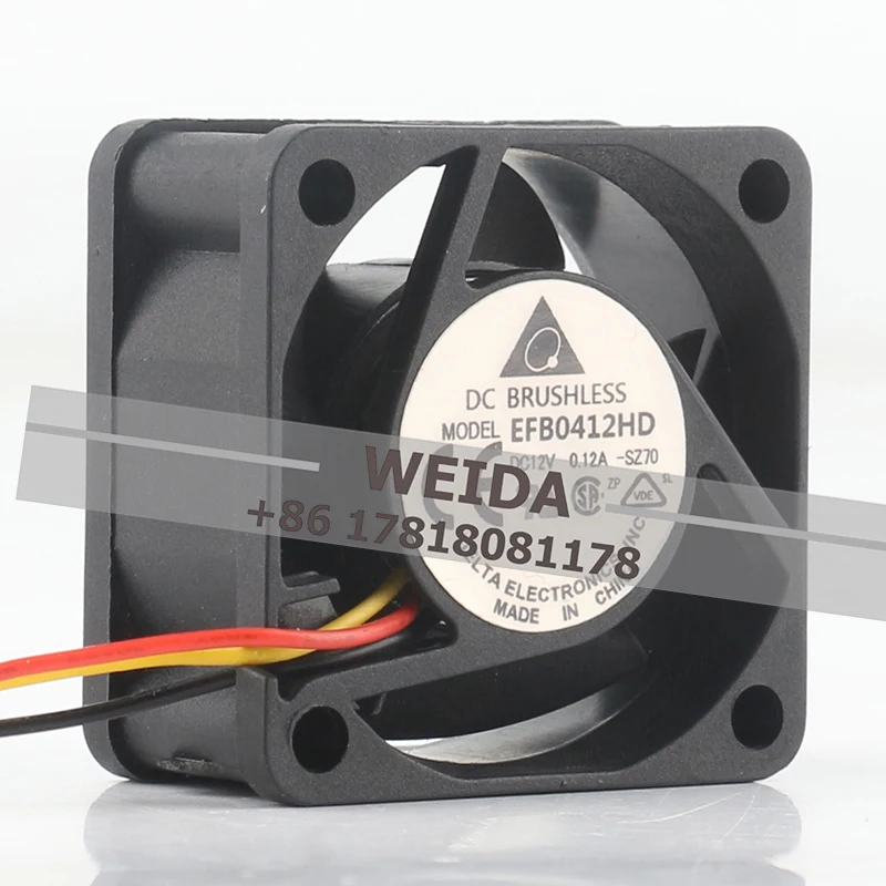 Delta 12V 0.12A 4020 EFB0412HD-SZ70 Speed Measurement Double Ball Bearing Server Cooling Fan