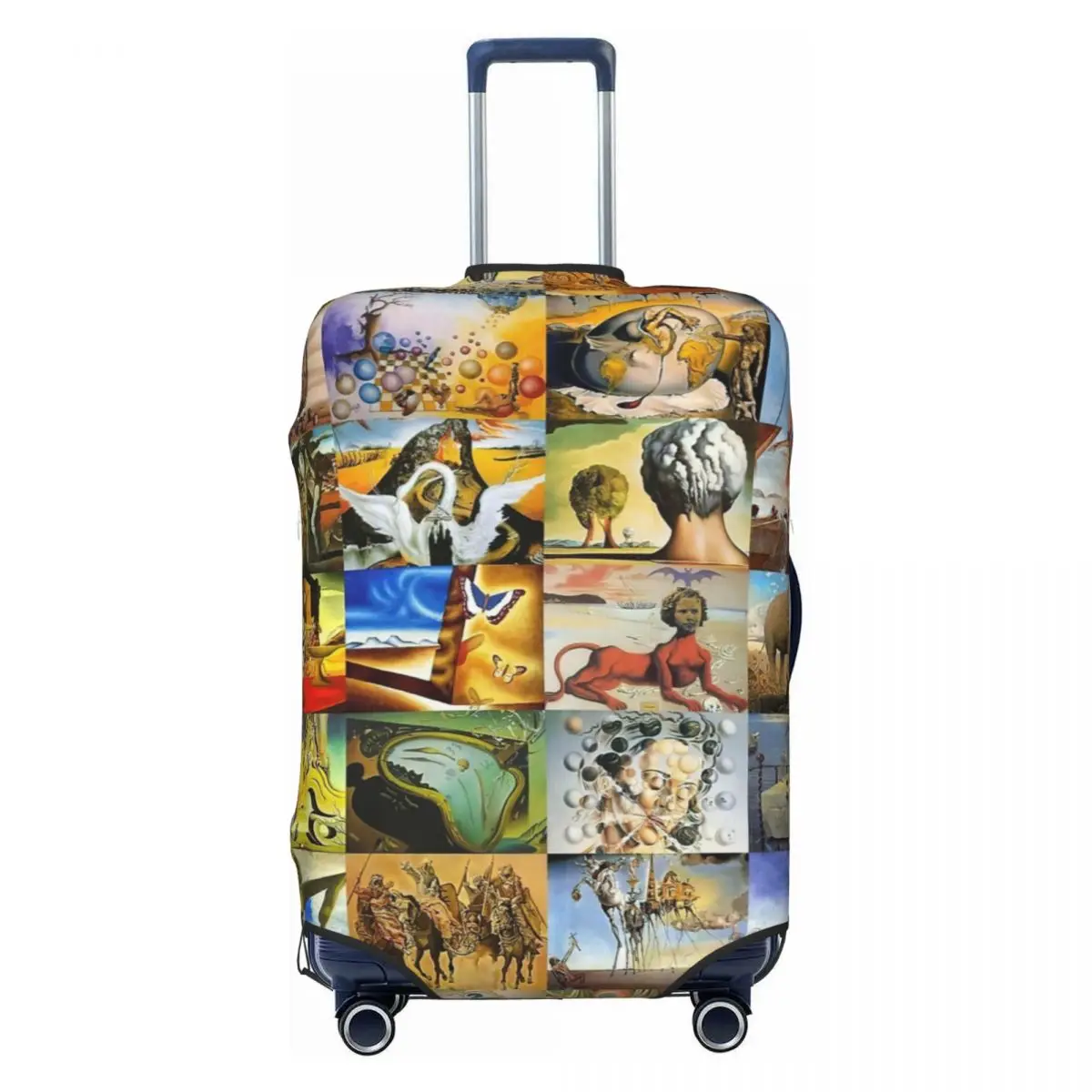 Salvador Dali Poster Print Luggage Protective Dust Covers Elastic Waterproof 18-32inch Suitcase Cover Travel Accessories