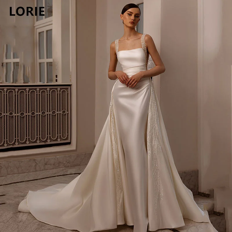 LORIE Elegant Mermaid Wedding Dresses Sleeveless Princess Bridal Gown Sweatheart Wedding Gowns Customized 2024