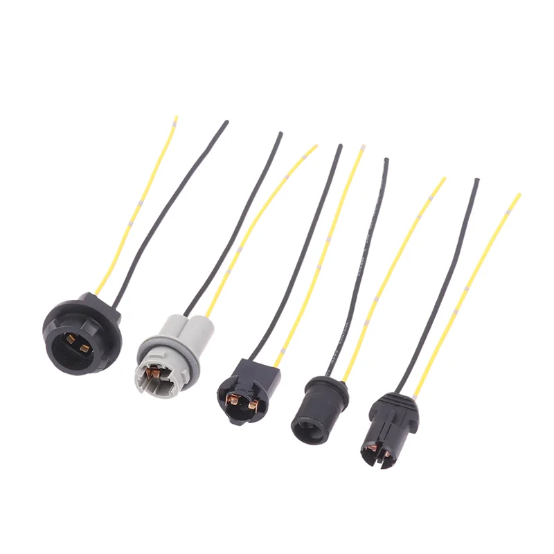 

2PCS T10 T13 T15 Soft Bulb Holder Adapters Cable LED Bulb Connector Socket Wedge Base Light Bulb Plug