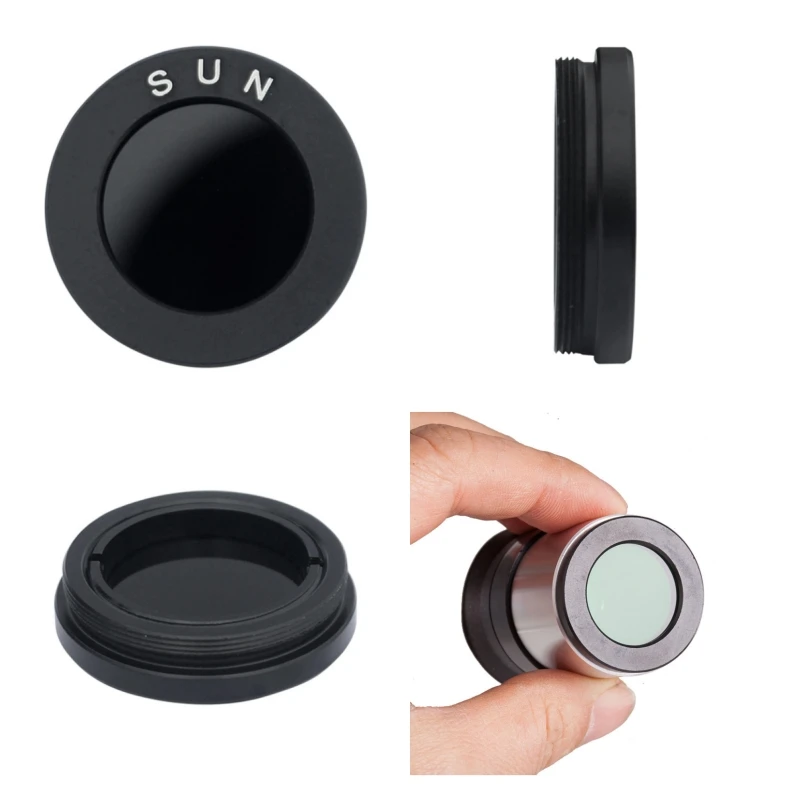 1.25-inch Eyepiece, Black Sun and Moon Filter, High-definition Moon Viewing and Stargazing, Astronomical Telescope Accessories