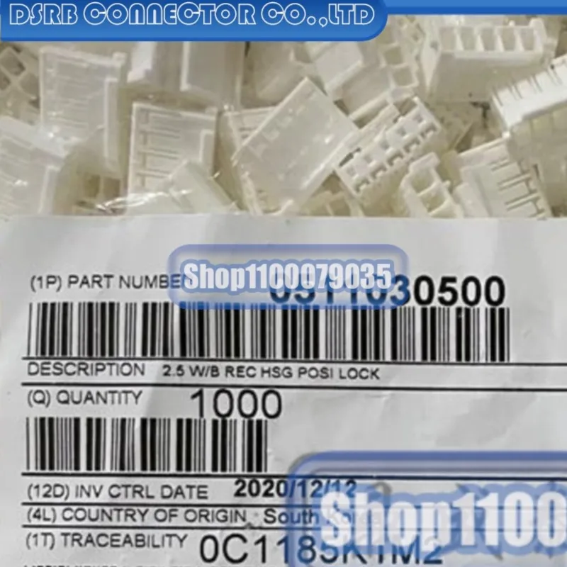 

100pcs/lot 51103-0500 511030500 Plastic shell 5P 100% New and Original