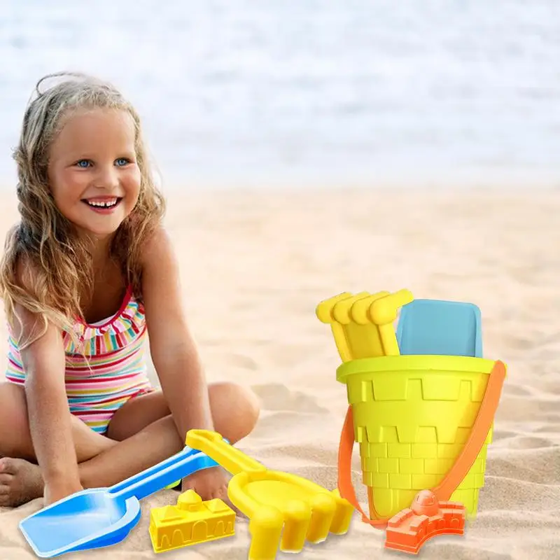 Sand Toys Foldable Sand Bucket Toys 11pcs Summer Beach Play Set Toddlers Animal Sand Molds For kids toys and games accessories