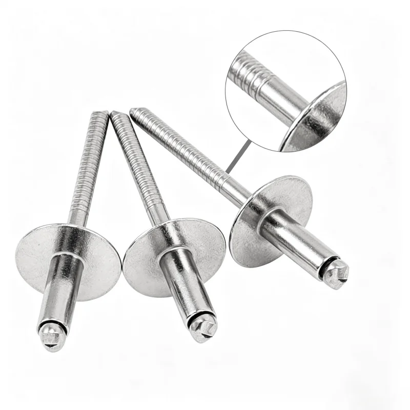 5~20pcs 304 Stainless Steel Large Flat Head Blind Rivets Dome Head Pop Rivet Pull Nail Decoration Nail M3.2 M4 M4.8