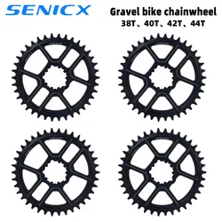 Gravel Bike Chainring 38T 40T 42T 42T 44T 3 Bolt Mounting Crown for Gravel Bicycle SENICX NEW