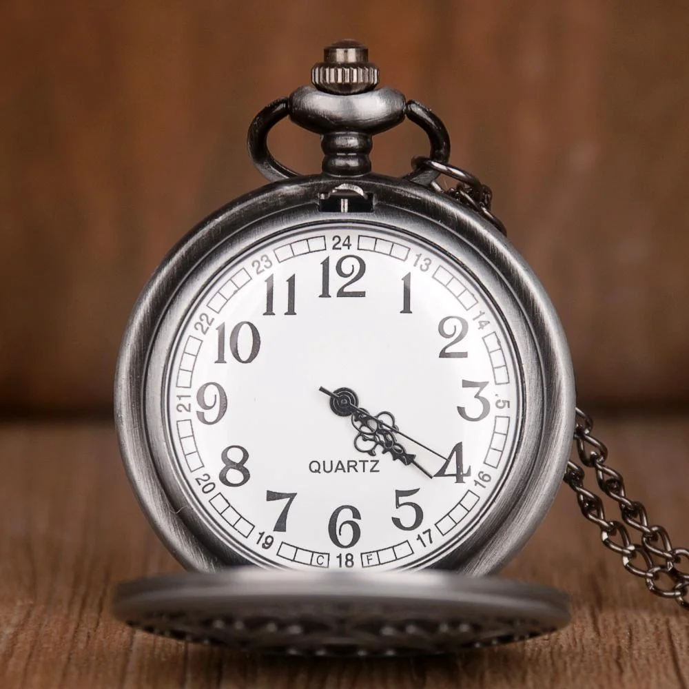 Vintage Emblem Soviet Badges Hammer Sickle Pocket Watch Retro Russia Army Communism Necklace Clock Chain for Men Women