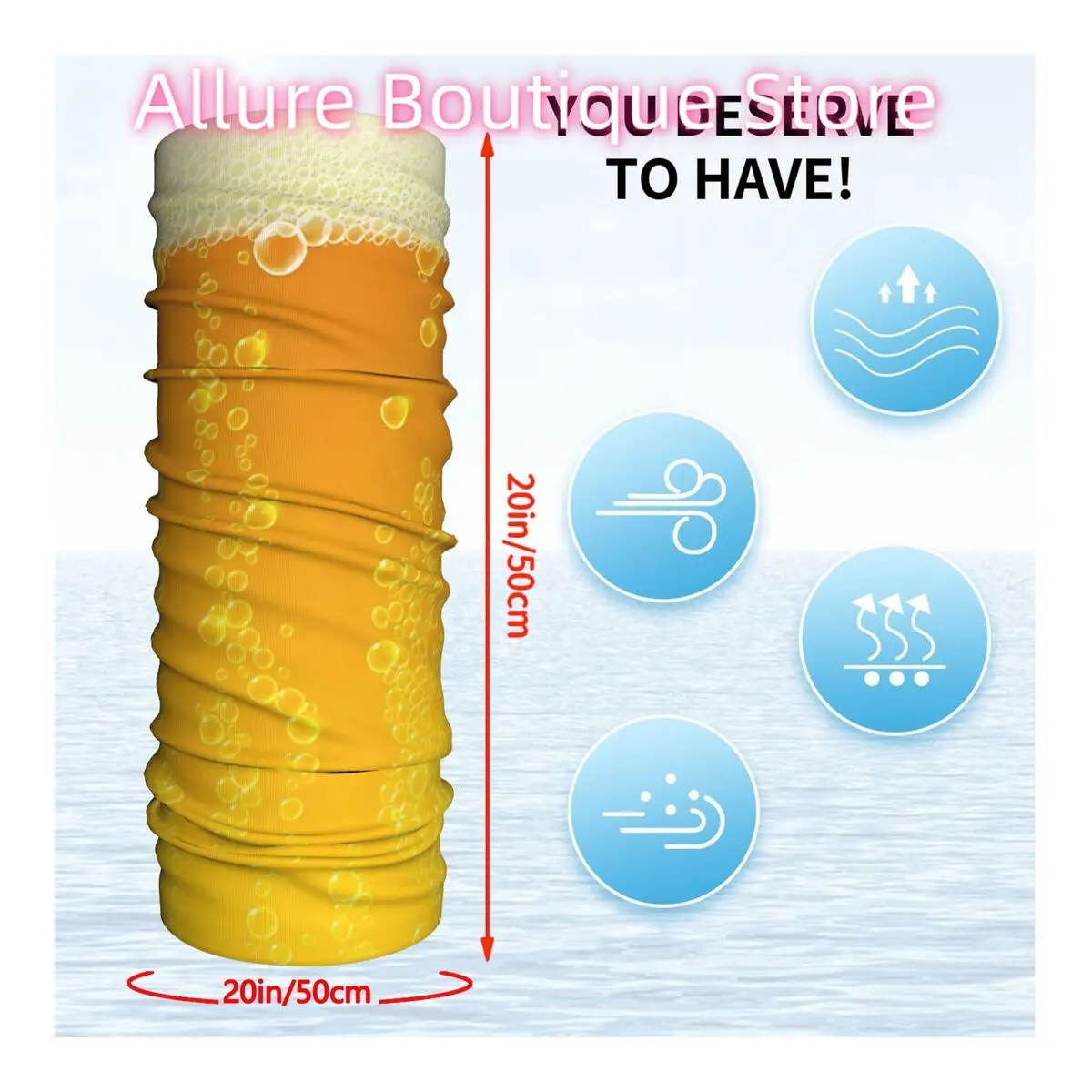 البيرة (3) عقال الرقبة أدفأ الرجال التزلج الجري وشاح أنبوبي الطبية ممرضة الوجه باندانا الجراب #2