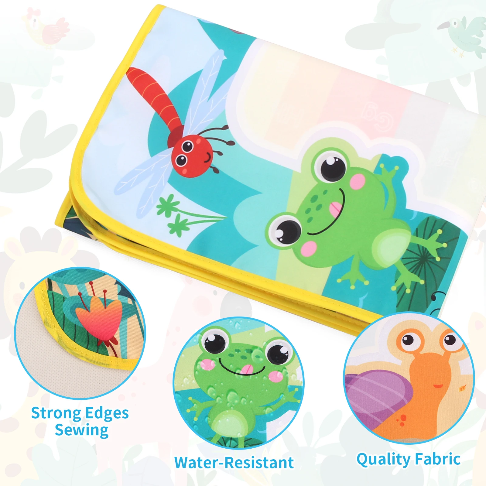 Tapete de dibujo de agua mágica reutilizable para niños, tablero de pintura Montessori para colorear garabatos, 80x60CM, juguetes educativos, regalos