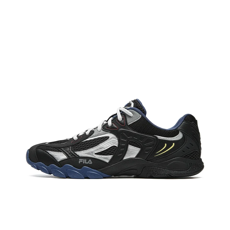 FILA GT ZERO Abrasion Resistant, Breathable, Lightweight Low top Chunky Sneakers Men's Black/Space Silver F12M622104FBS