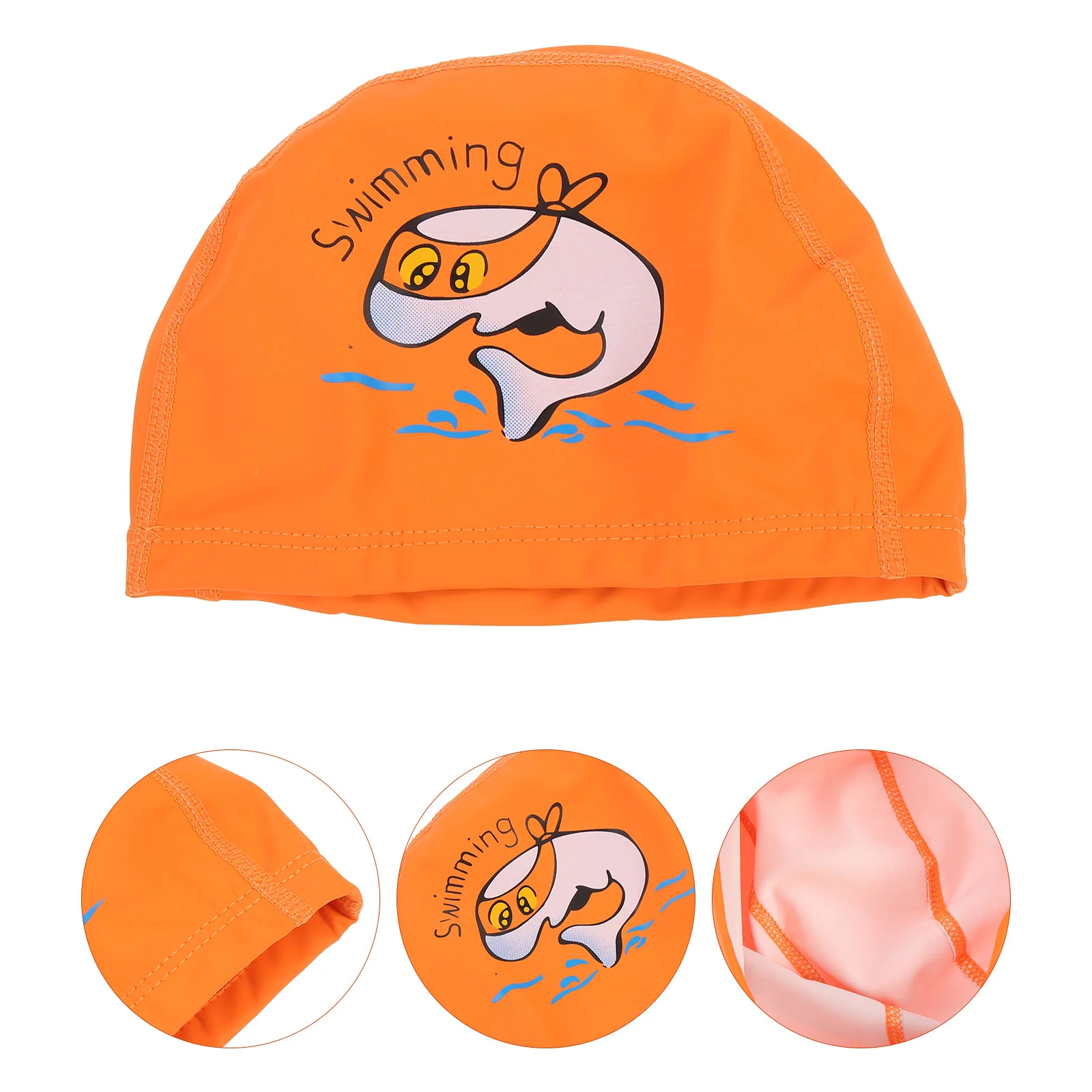 

Swimming Cap Adorable Hat Elastic Comfortable Kids Pu Lovely Pattern Caps Toddler Children Bathing