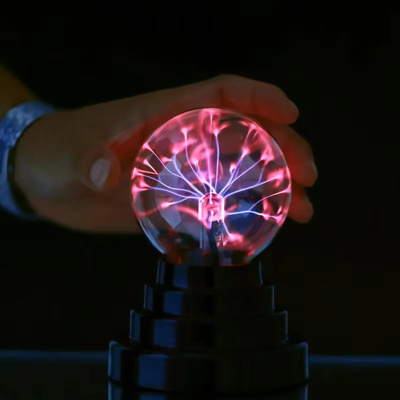 Novelty Toy USB Plasma Ball Electrostatic Sphere Light Magic Crystal Lamp Ball Desktop Toy Christmas Party Touch Sensitive Gifts