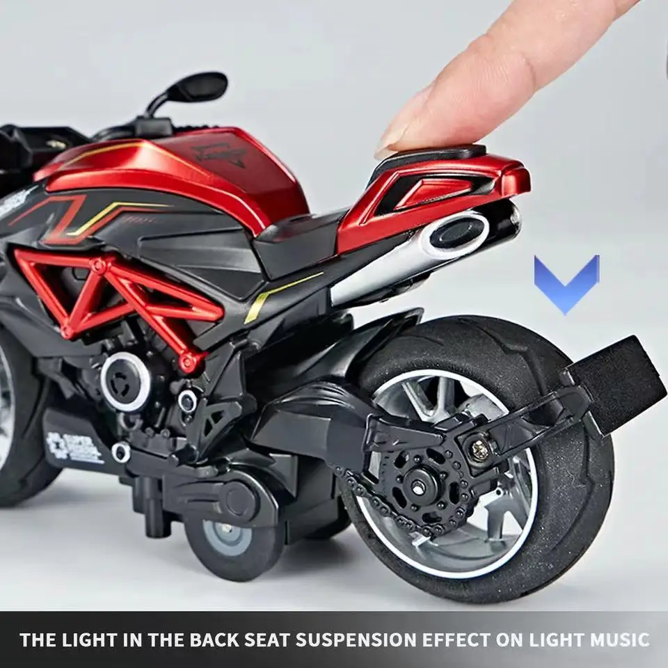 1:12 سبيكة ضوء الشارع نموذج دراجة نارية مصغرة دييكاست على الطرق الوعرة دراجة نارية محاكاة سيارة لعبة لصبي هدية #6