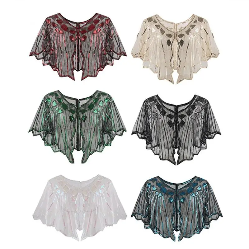 

Вечернее платье в стиле ретро 920-х годов с блестками и овальными плечами, свадебное платье, трансграничное бальное платье с высокой талией и высокой талией Dr Par Dr