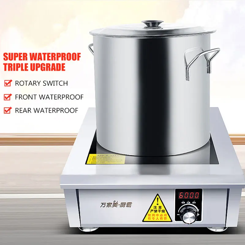 Kochmaschine Induktion Wok Herd 6000W Kantine Induktionsherd Flugzeug