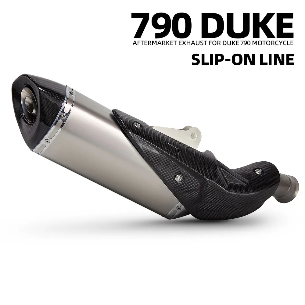 

Slip on Line Motorcycle Exhaust Carbon Hexagon Muffler with DB Killer For CFMOTO DUKE790 DUKE 790