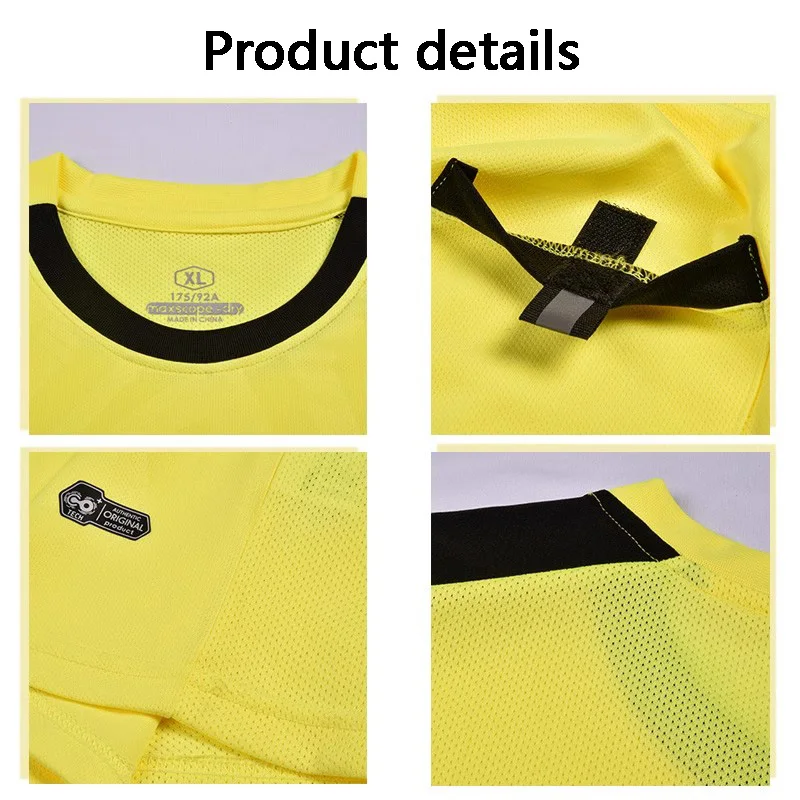 Football Kits 2025 Men Referee Uniforms Soccer Football Jerseys Shirts Pockets Judge Short Sleeve Team Shirt Sportswear Clothes image 4