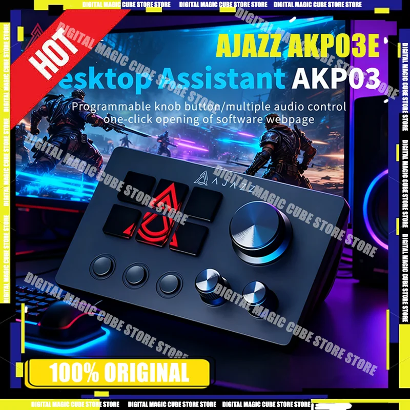 

Горячая программируемая макроклавиатура Ajazz AKP03E, 12 клавиш, механическая игровая клавиатура, мини-клавиатура с индивидуальной кнопкой для нескольких сценариев