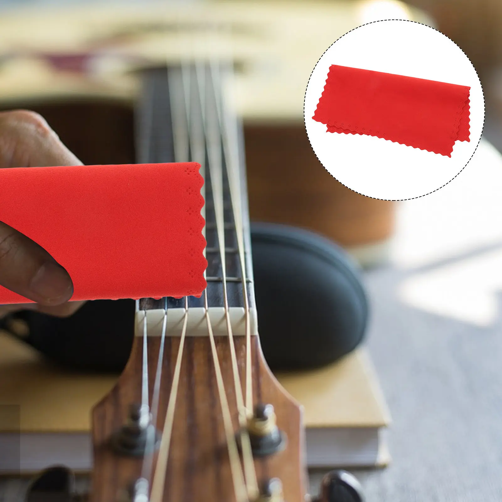 Professional Grade Instrument Cleaning Cloth Double Sided Soft Pile for Guitar Violin Piano Bass Sax Flute Clarinet Viola Horn