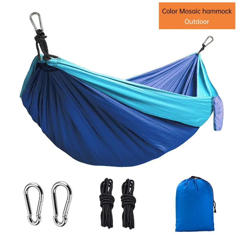 

Camping Hammock For Single 270 x140cm Outdoor Hunting Survival Portable Garden Yard Patio Leisure Parachute Hammock Swing Travel