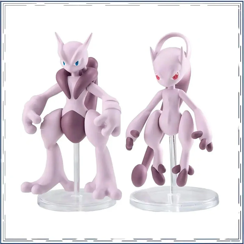 

Mewtwo and Evolution Mewtwo Pokémon Gashapon Active Joint Collection Ornament Action Figure Model Toys