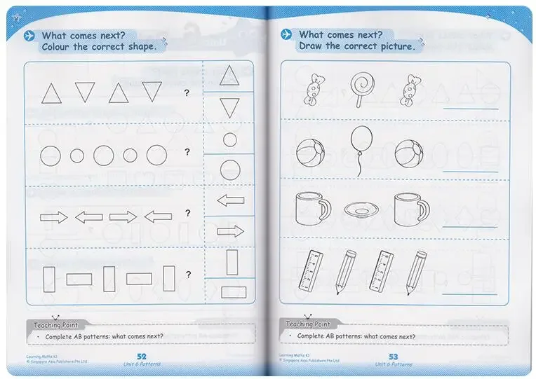 3 Volumes Sap Learning Maths Children Mathematics Book Singapore Kindergarten Textbook Kids Workbook