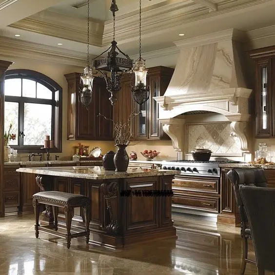 Factory High End Kitchen Cabinets Free 3D Design Solid Wood Customized Kitchen Cabinets