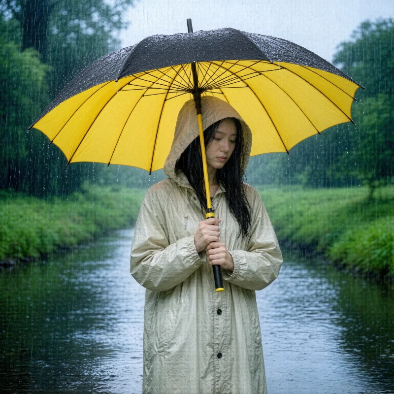 24-Bone Double Layer Automatic Long Handle Umbrella Large Reinforced Stormproof Custom Logo Design Business Men Outdoor Use 장우산