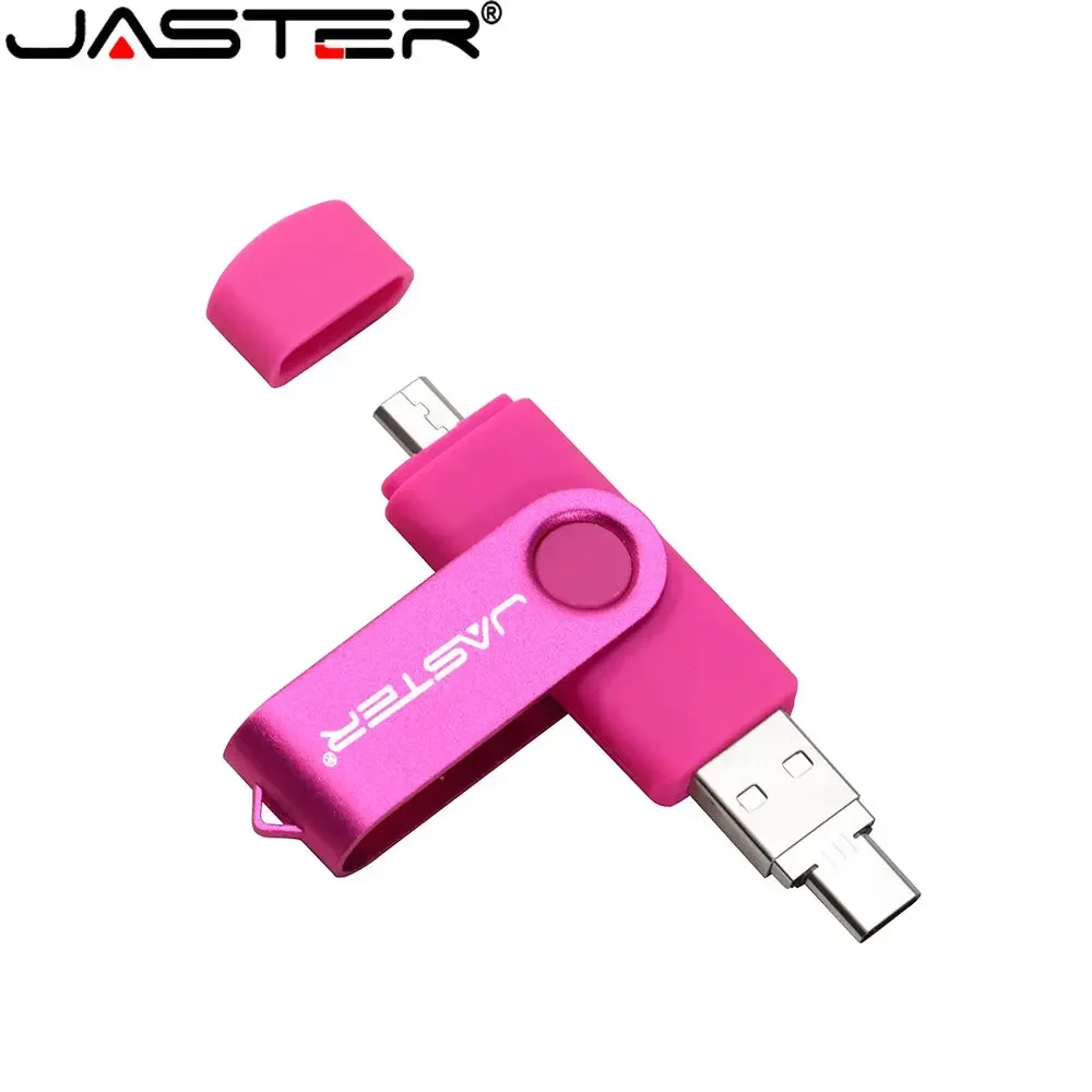 JASTER 3in1 Micro OTG USB 2.0 flash drives Free TYPE-C Adapters 64GB 32GB Pen Drive Memory stick For Android smart phone U Disk