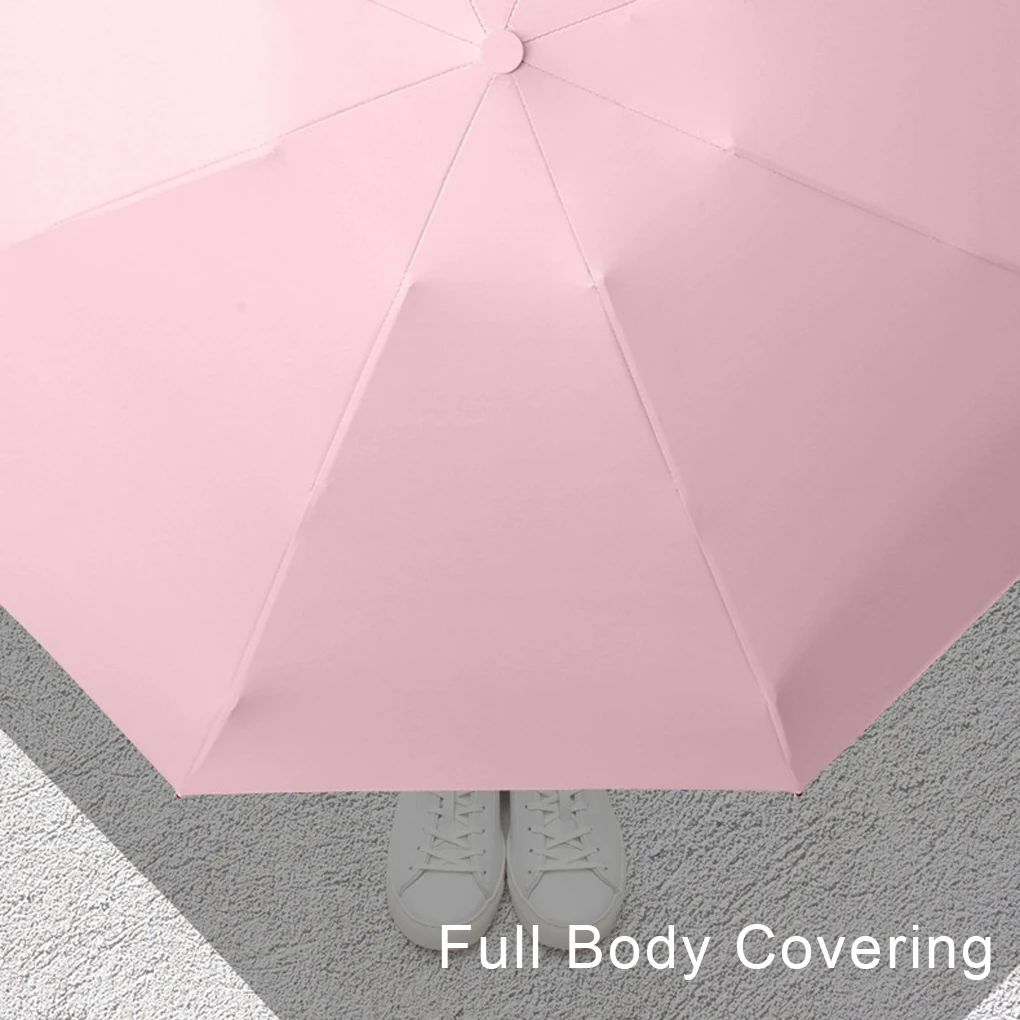 Foldable Umbrella Portable Waterproof 5-fold Umbrellas Mini Parasol