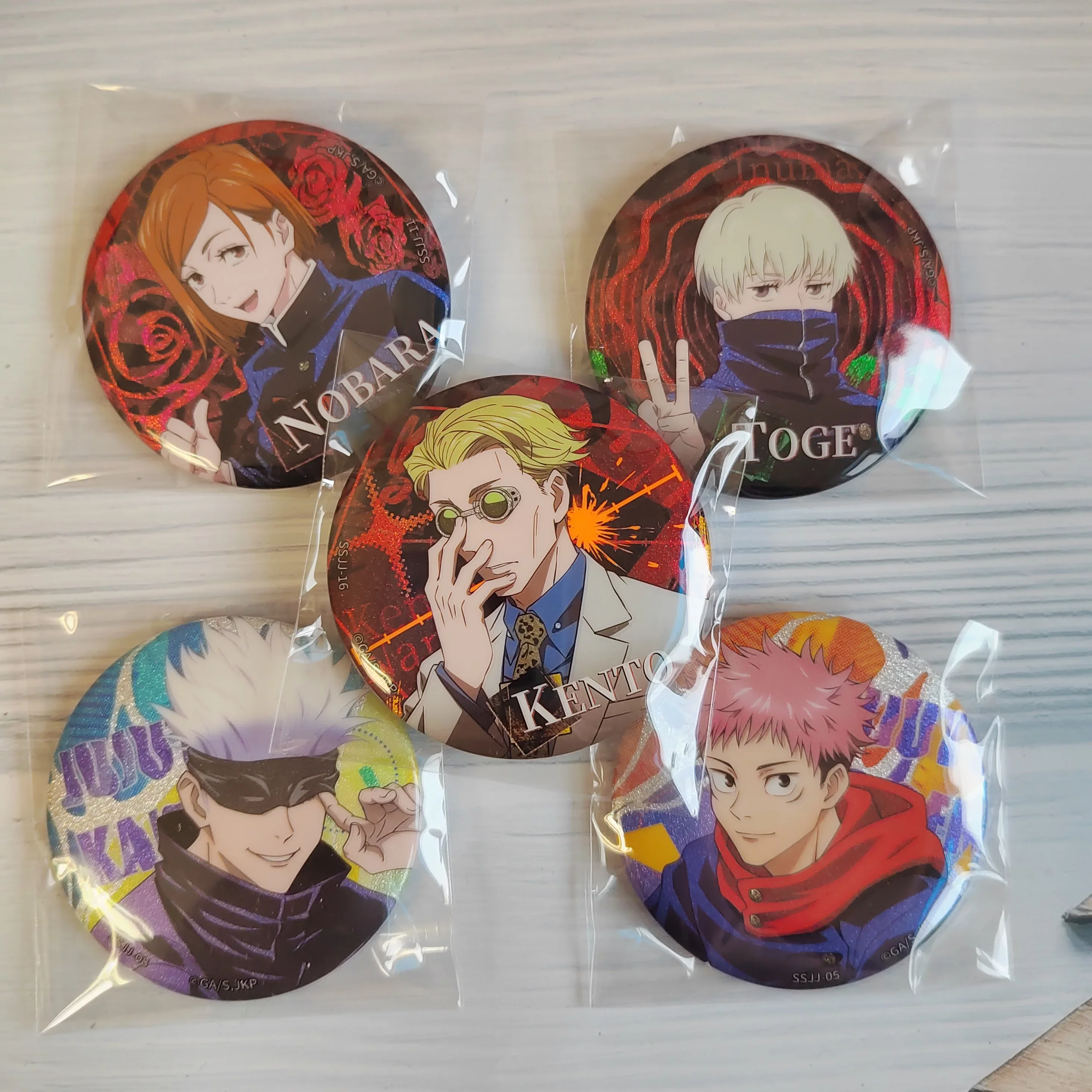 Kayou Jujutsu Kaisen Badge Full Box Official Genuine Manga Peripherals Tinplate Brooch Collectible Anime Badge For Fans