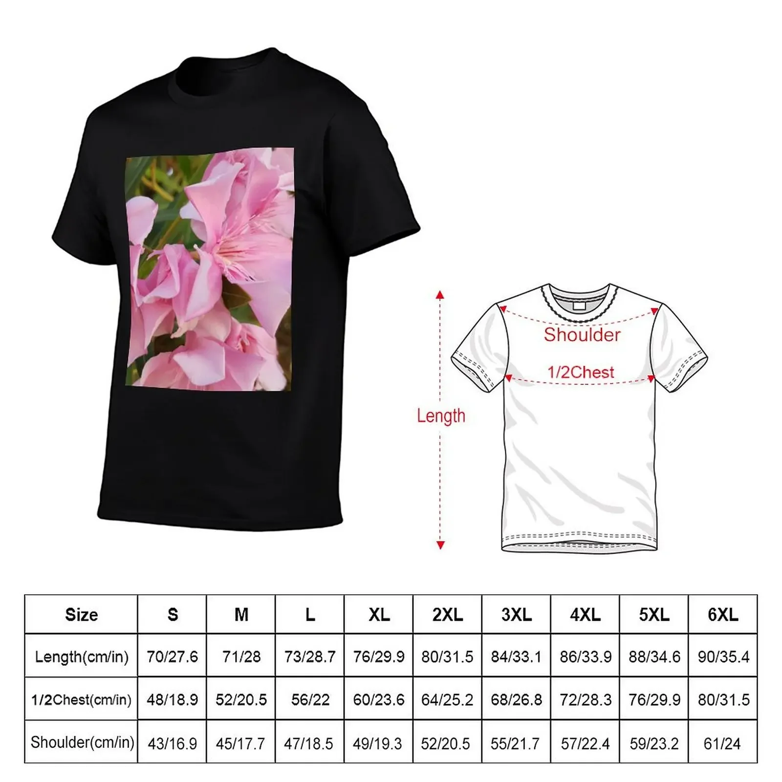 Colours of Crete 42 - pink flowers T-Shirt blue lock cute tops oversized t shirt men