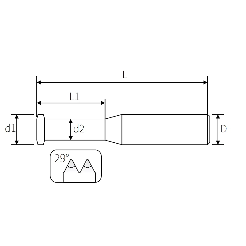 CNC 29° ACME 30° TR 80° PG Machine Carbide Tungsten Steel Single Tooth Thread Milling Cutter TR6 TR8 1/4 5/16 3/8 1/2 Mill Mills