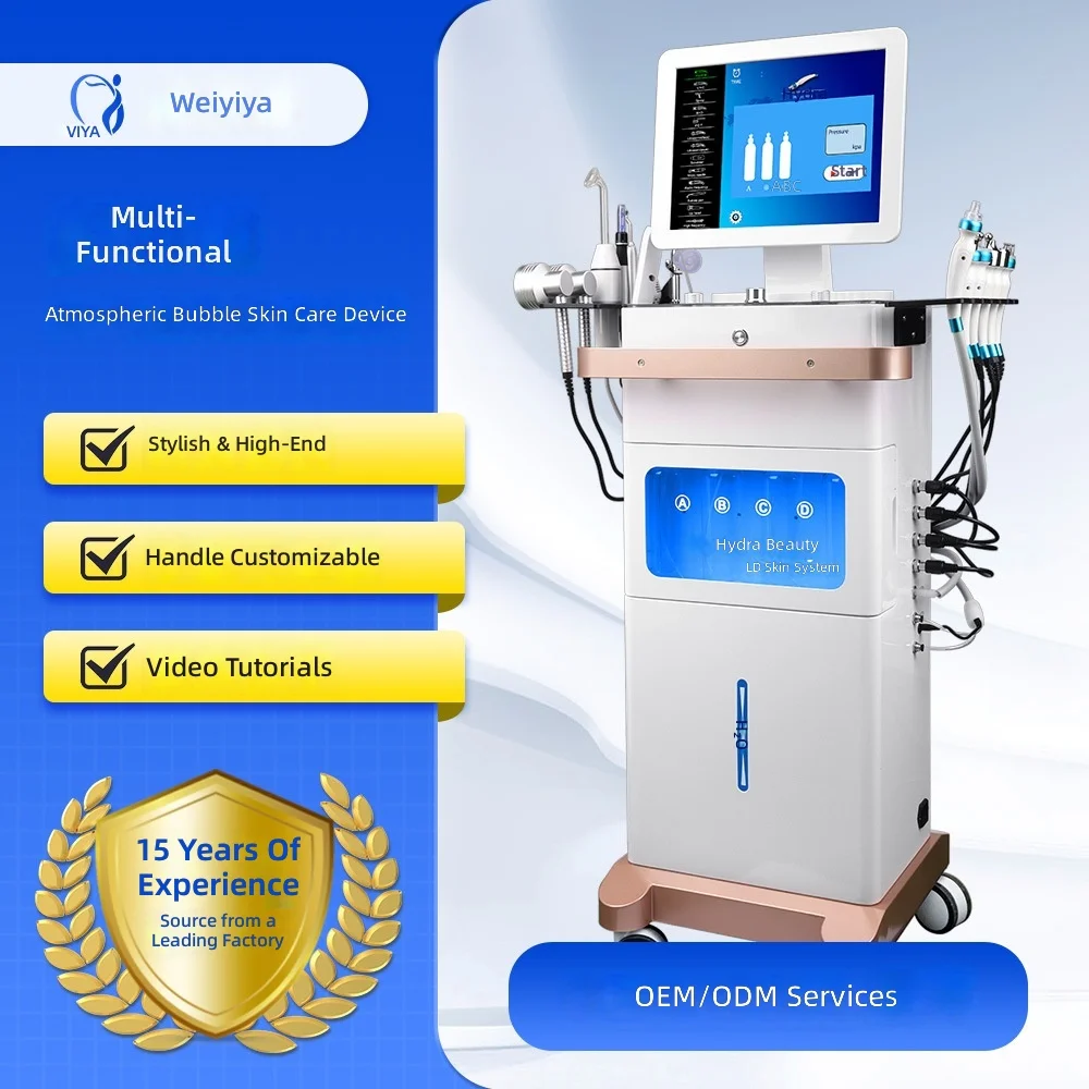 

Hydrogen-Oxygen Facial Spa Machine, Auto Custom Multi-Function Skin Care Device for Oxygenation, Oxygen Therapy Device