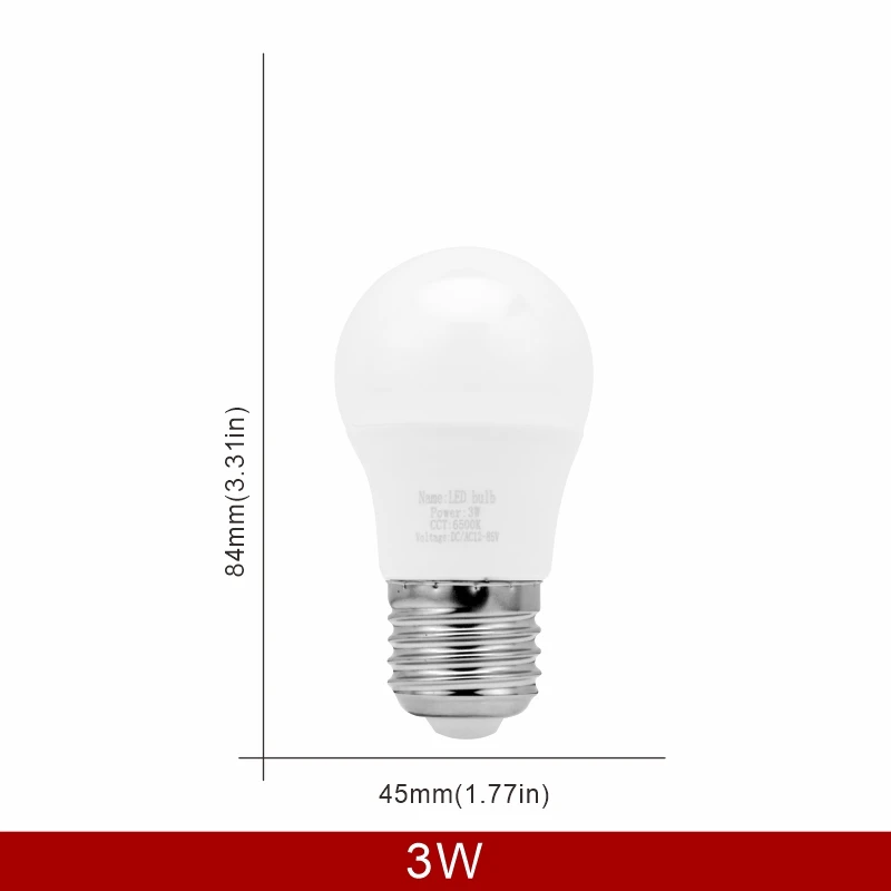 Ampoule LED E27 DC/AC 12V-85V 3W 6W 9W 12W 15W 18W 25W, lumière basse tension 12 Volts, éclairage de