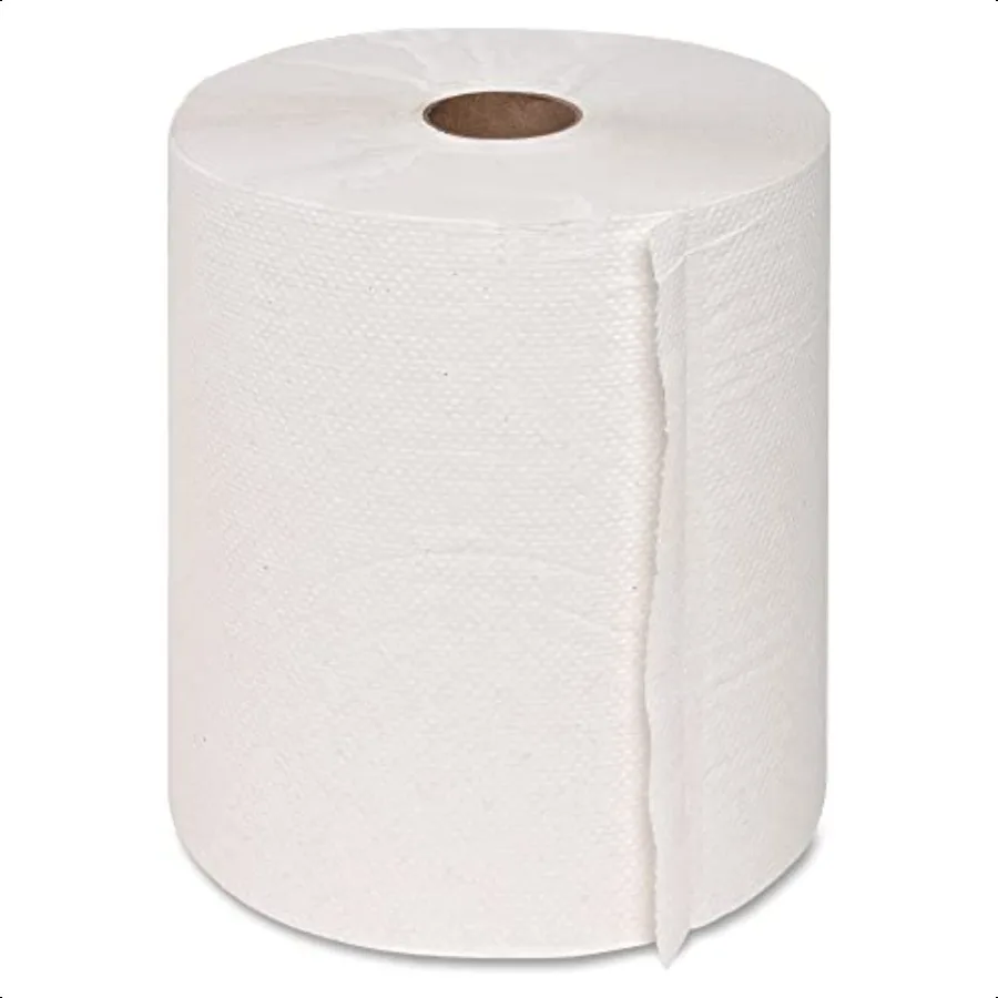 GJO22700 Hard Wound Roll Towel 800' Length x 78 9 Width White Case of 6