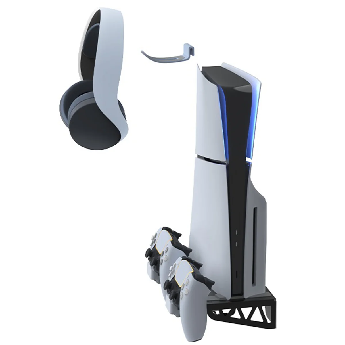 

For PS5 Slim Console Wall Storage Bracket Handle Stand Charger Console Wall Bracket Headphone HangerHUG