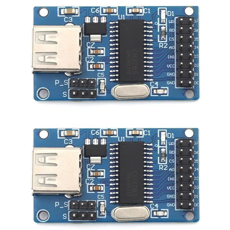B27B CH376S USB Module 2 Pieces USB Disk Read/Write Module USB Main Interface Module USB Flash Drive Host Interface Module