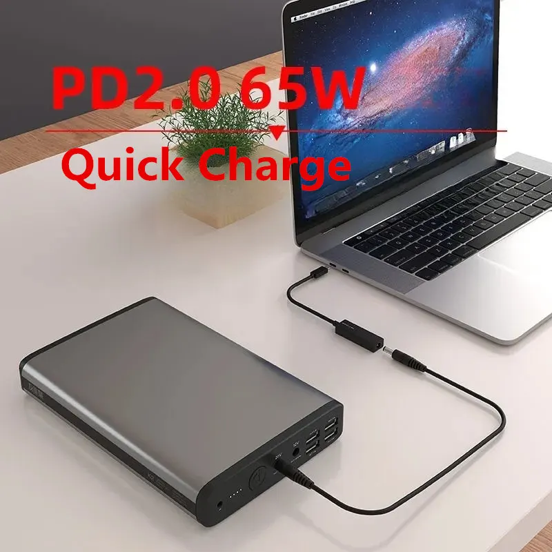 Imagem -04 - Bateria Usb para Celular Roteador Laptop Banco de Potência de Emergência Polímero de Lítio k2 50000mah 185wh 5v9v12v18v20v