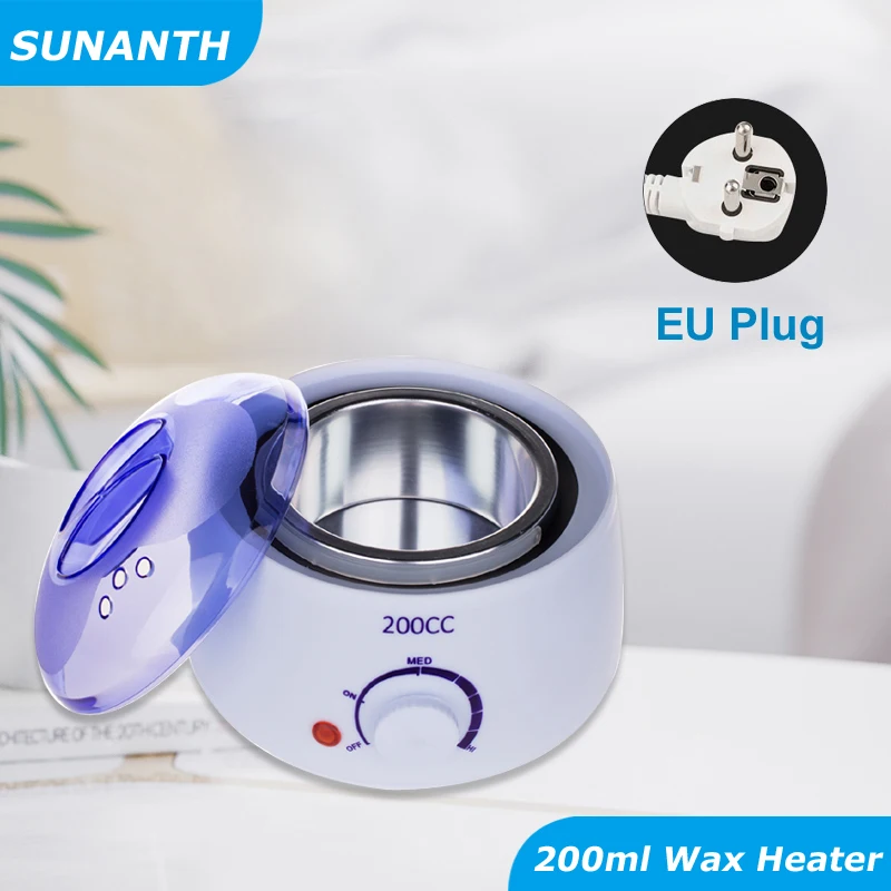 200ml Ontharing Tool Smart Warmer Wax Heater Handen Voeten Epilator Ontharingscrème Huidverzorging Paraffine Machine Kit + Wax bonen