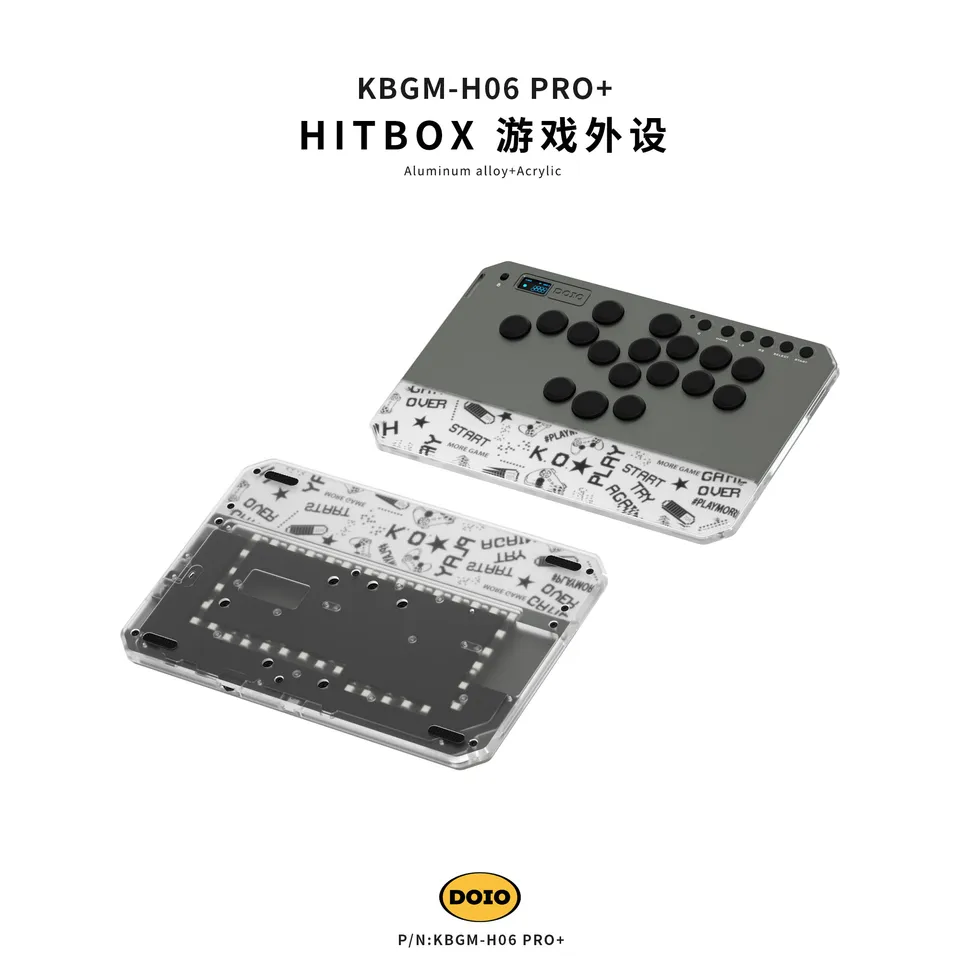 DOIO HITBOX KBGM-H06 PRO Plus Wired Keyboard Upgradable Wireless
