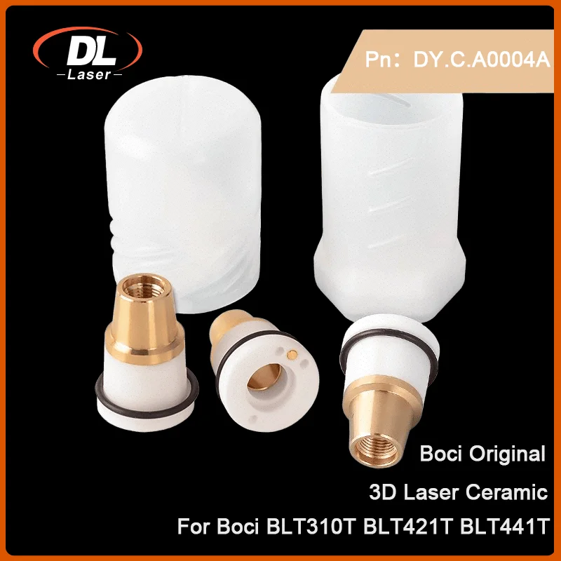 BOCI Original  3D Ceramic Ring M8 D20 H28 Nozzle Connector of Fiber Laser Cutter Ceramic Body For BLT310T BLT421T  Cutting Head