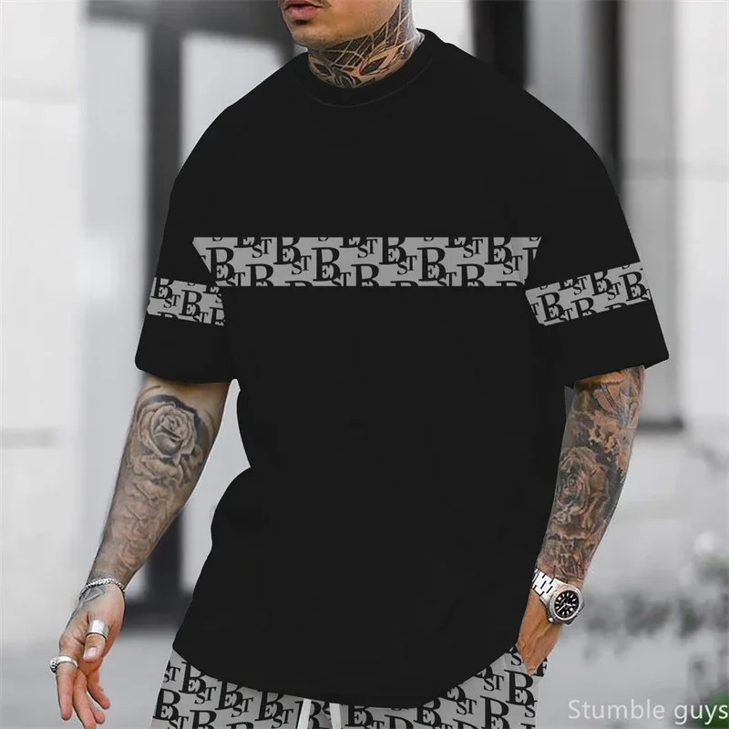 2026 Neues Übergroßes Anime-Inspiriertes Herren-T-Shirt Locker Geschnittenes Kurzarm-Shirt Weich Bequem Modisches Sport-Trikot