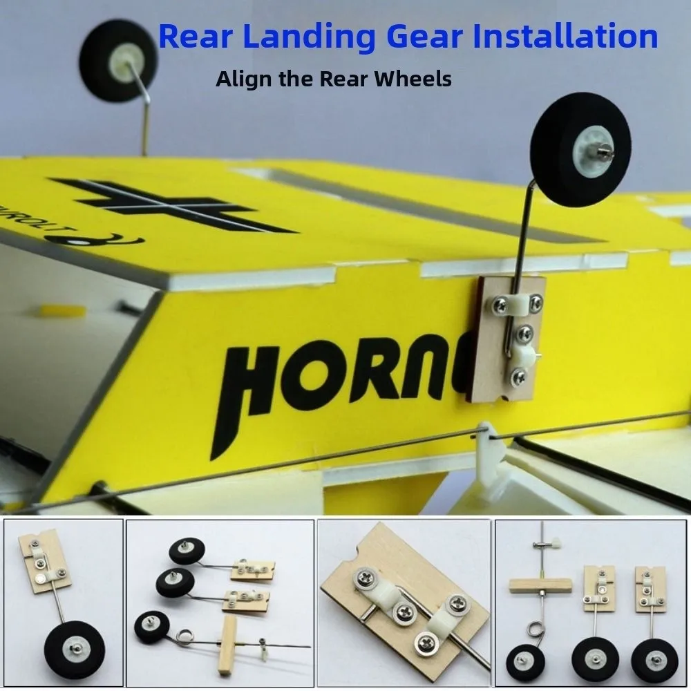 1Set Plastic&Metal KT Board Aircraft 25-30mm SU27 Remote Control Airplane Front Wheel Steering For Fixed-wing Aircraft Model