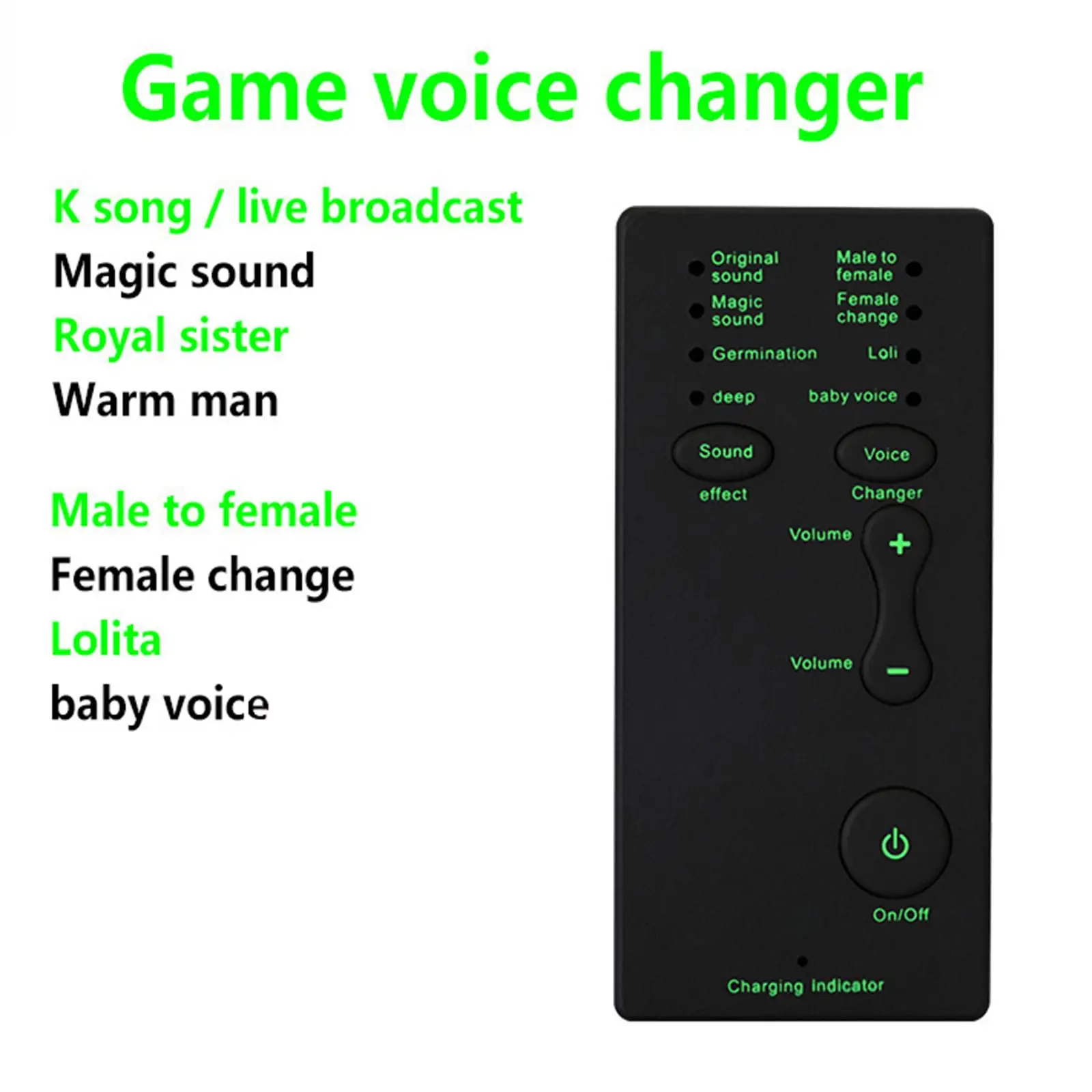 Voice Changer Device Handheld Universal Microphone Disguise Portable Mini Sound