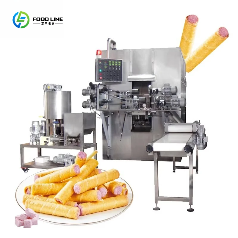 Máquina Industrial Completa para Hacer Barquillos Rellenos de Chocolate con Precios de Fábrica Personalizados