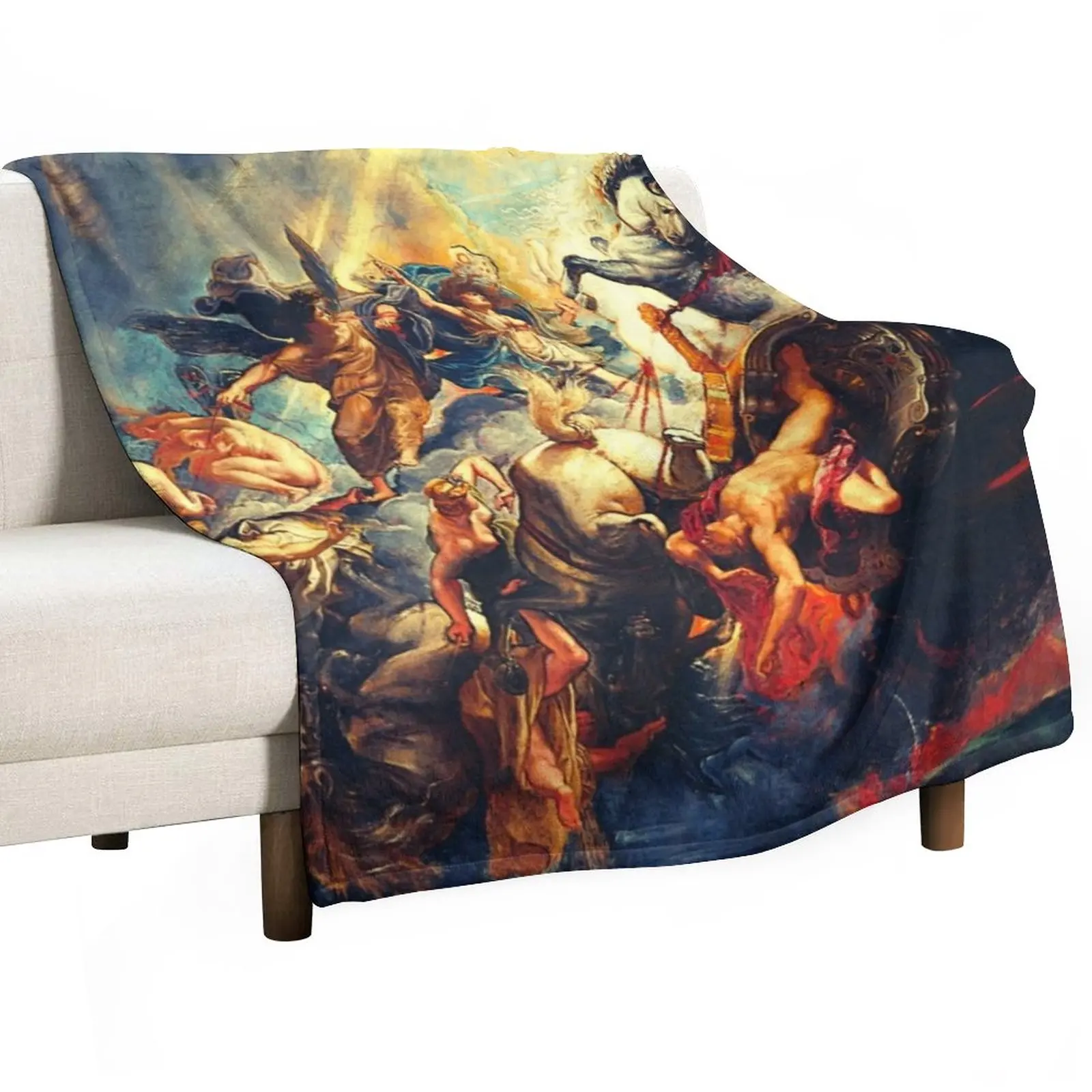 

New Battle of the Greek Gods Throw Blanket For Sofa Thin Blankets For Sofas