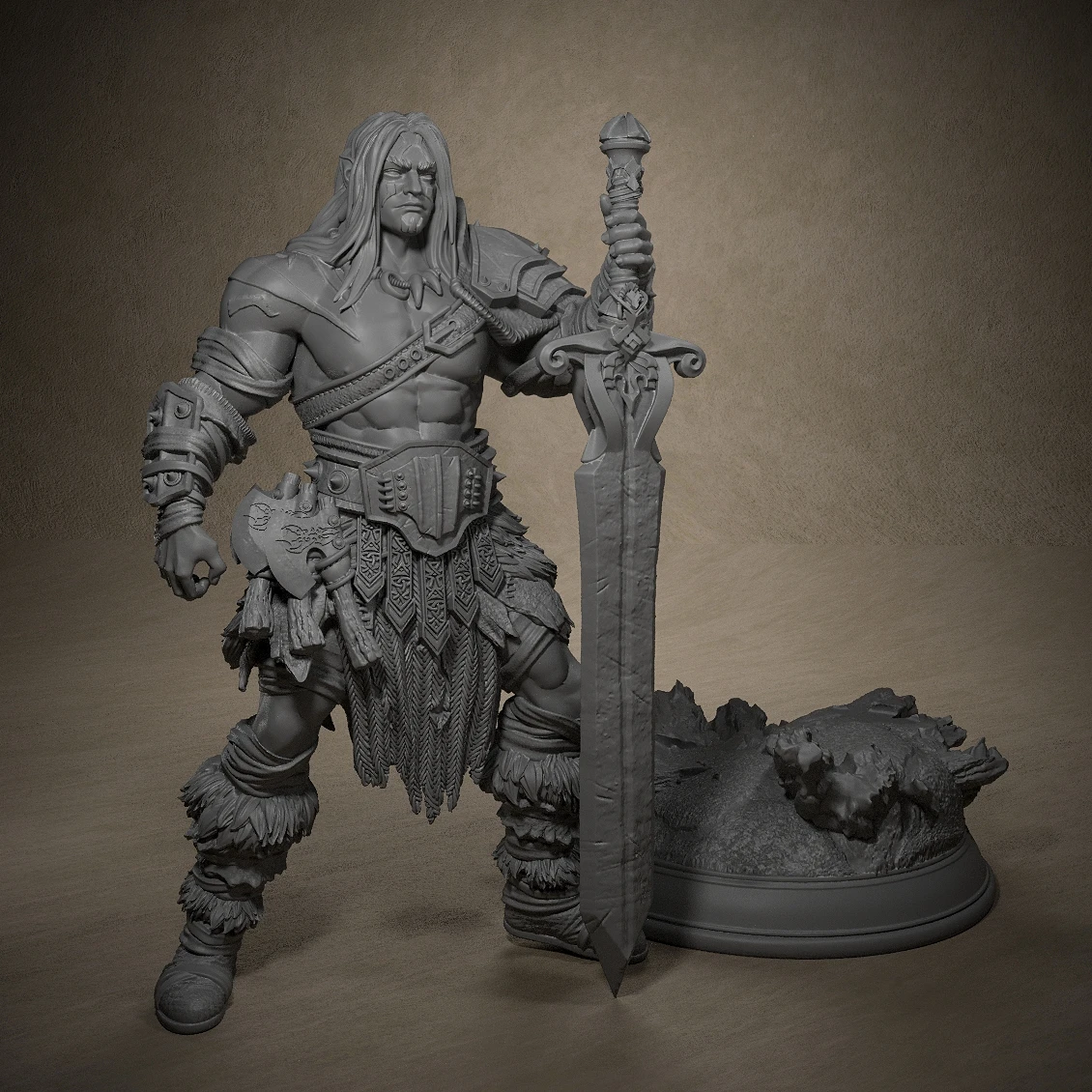 Oovur Miniature Models Dungeons and Dragons 3D Printing Resin Unpainted Tabletop Miniatures Suitable for Pathfinder